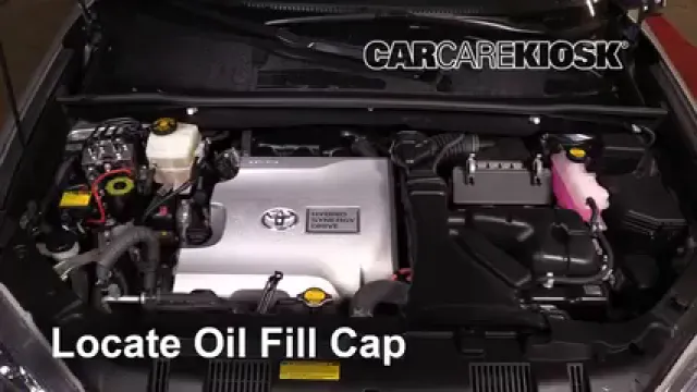 2013 Toyota Highlander Hybrid Limited 3.5L V6 Aceite Agregar aceite